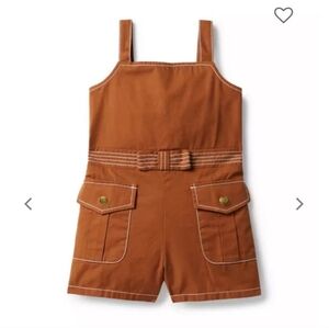 Janie and Jack Brown, the Savanna Romper Size 12 Months